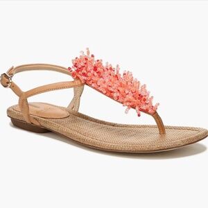 SAM EDELMAN beaded thong sandals